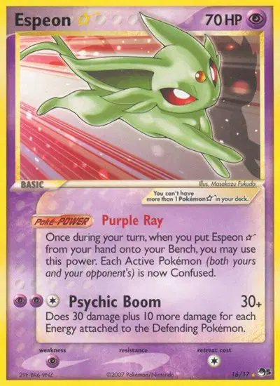 Espeon Star Gold Star — POP Series 5 16