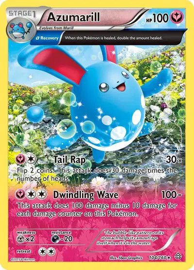 Azumarill (Alpha) — Primal Clash 104