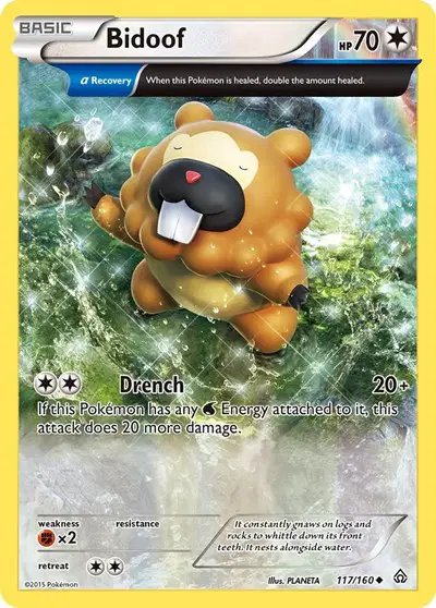 Bidoof (Alpha) — Primal Clash 117