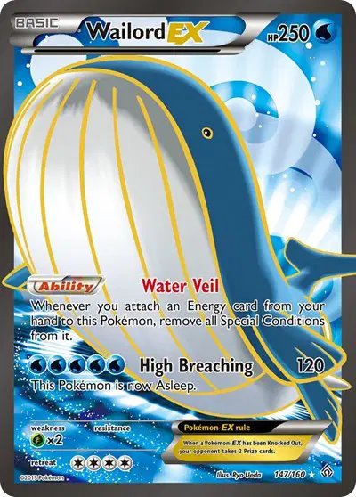 Wailord EX (147 Full Art) — Primal Clash 147