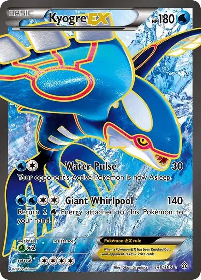 Kyogre EX (148 Full Art) — Primal Clash 148