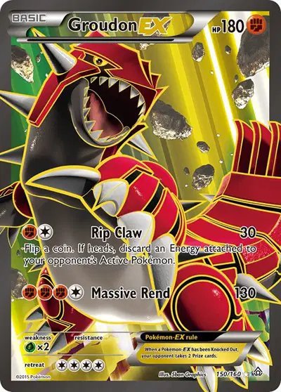 Groudon EX (150 Full Art) — Primal Clash 150