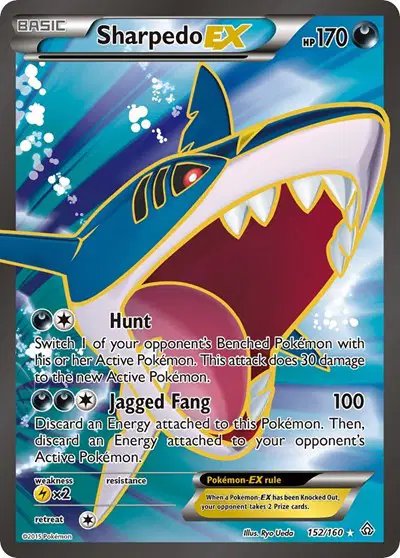 Sharpedo EX (152 Full Art) — Primal Clash 152