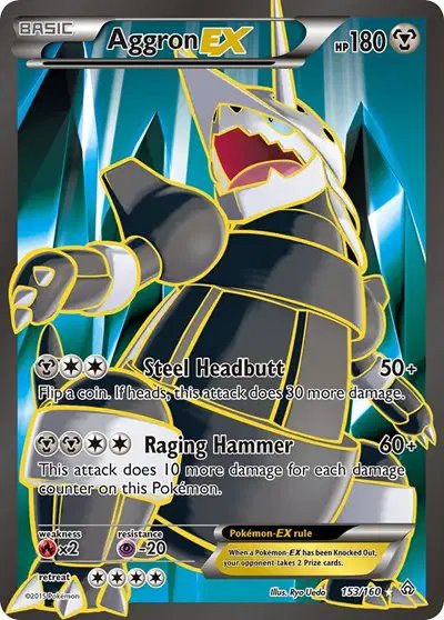 Aggron EX (153 Full Art) — Primal Clash 153