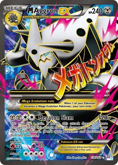 M Aggron EX (154 Full Art) — Primal Clash 154