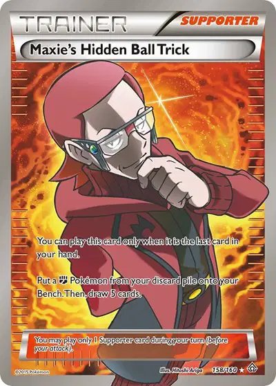 Maxie's Hidden Ball Trick (158 Full Art) — Primal Clash 158