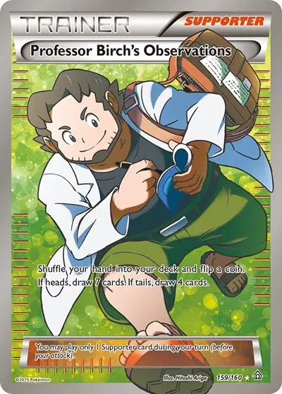 Professor Birch's Observations (159 Full Art) — Primal Clash 159