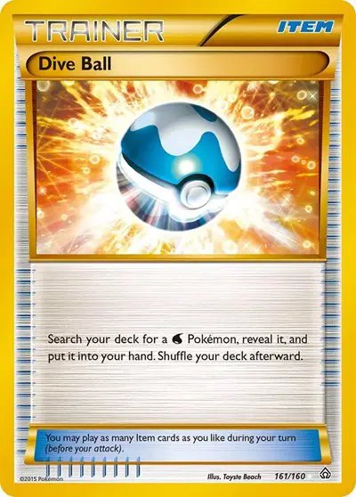 Dive Ball (161 Secret Rare) — Primal Clash 161