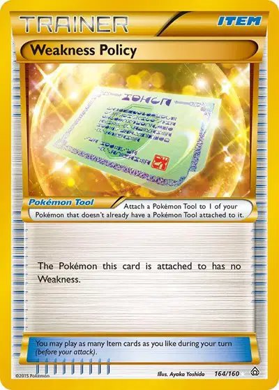 Weakness Policy (164 Secret Rare) — Primal Clash 164
