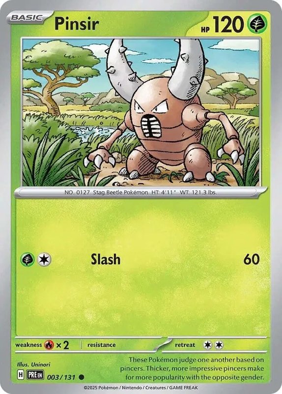 Pinsir — Prismatic Evolutions 003/131