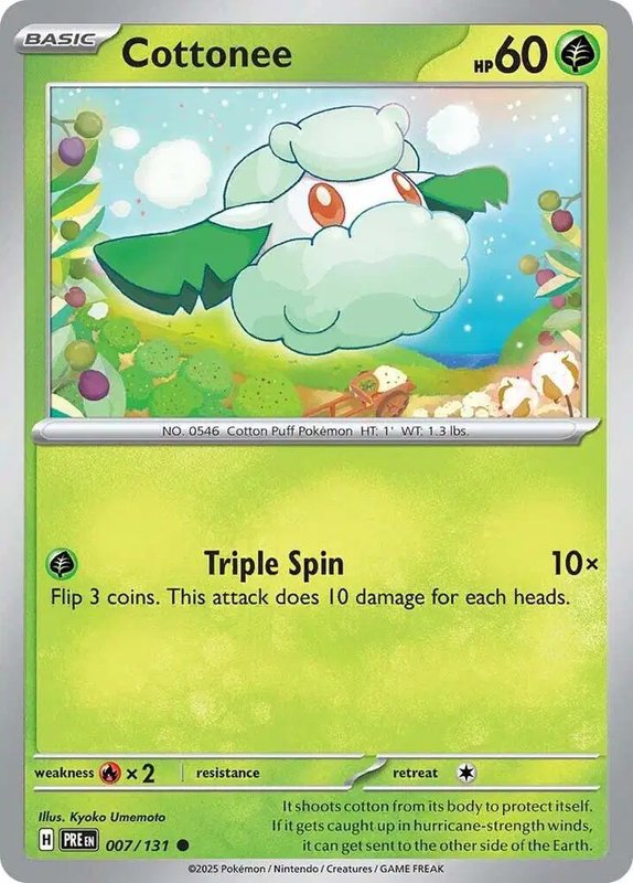Cottonee — Prismatic Evolutions 007/131