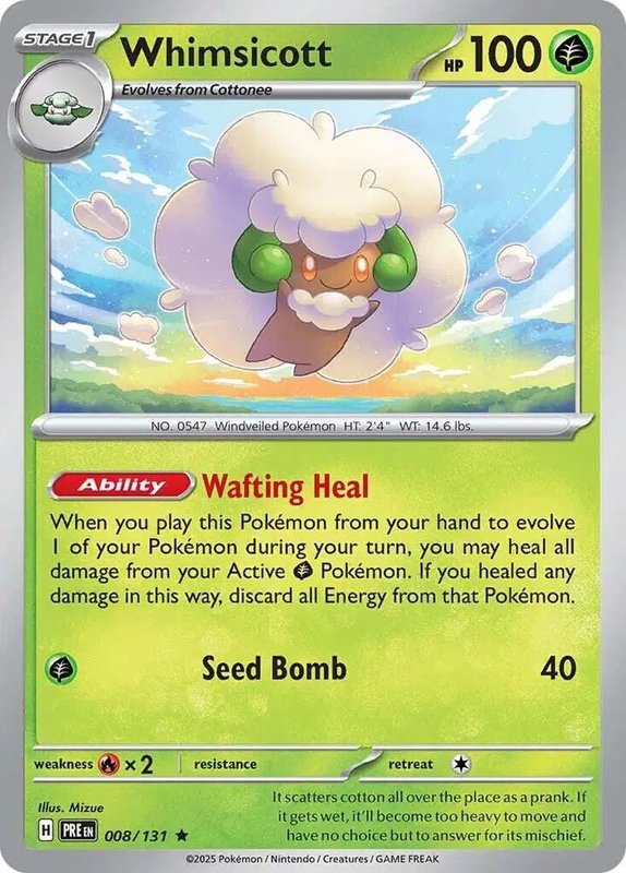 Whimsicott — Prismatic Evolutions 008/131