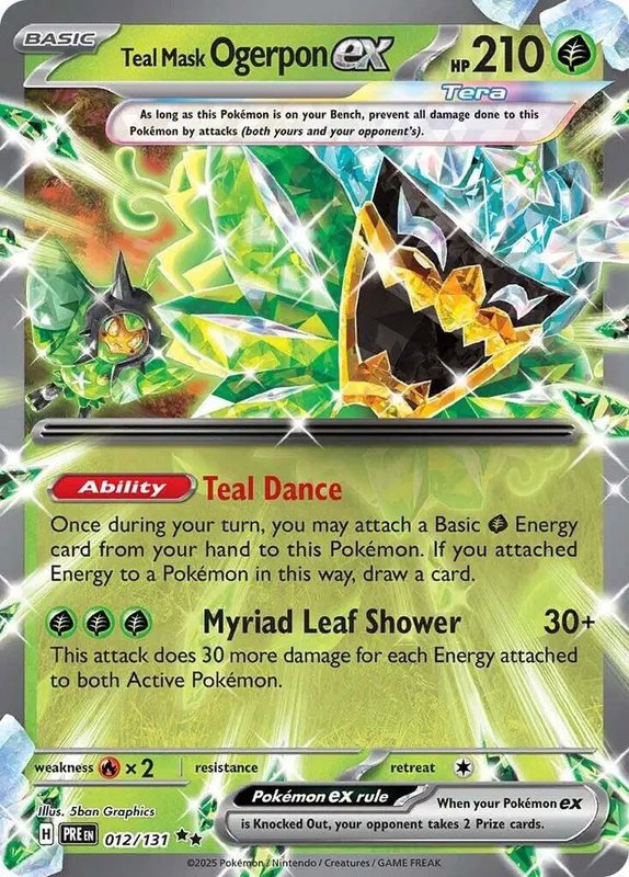 Teal Mask Ogerpon ex — Prismatic Evolutions 012/131
