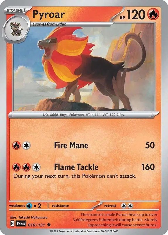 Pyroar — Prismatic Evolutions 016/131