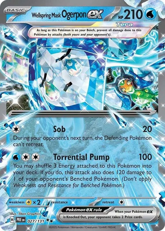 Wellspring Mask Ogerpon ex — Prismatic Evolutions 027/131