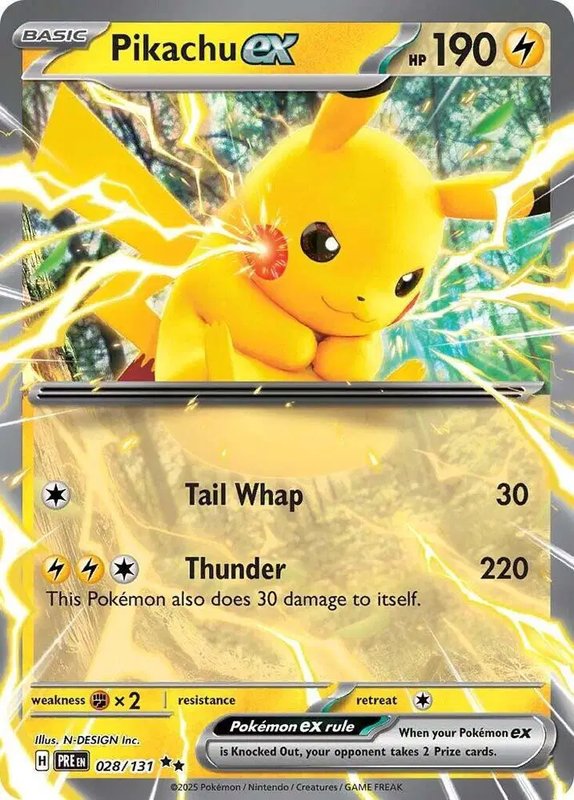 Pikachu ex — Prismatic Evolutions 028/131
