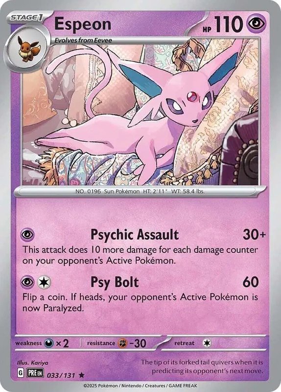 Espeon — Prismatic Evolutions 033/131