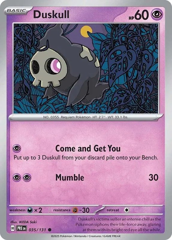 Duskull — Prismatic Evolutions 035/131