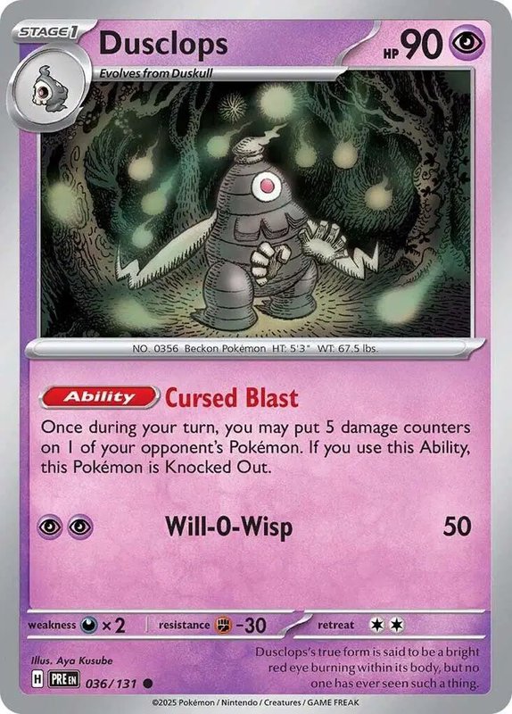 Dusclops — Prismatic Evolutions 036/131