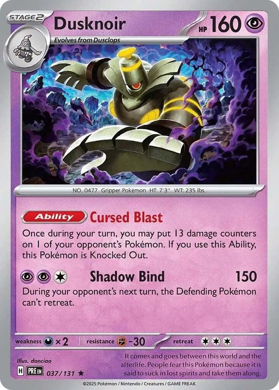 Dusknoir — Prismatic Evolutions 037/131