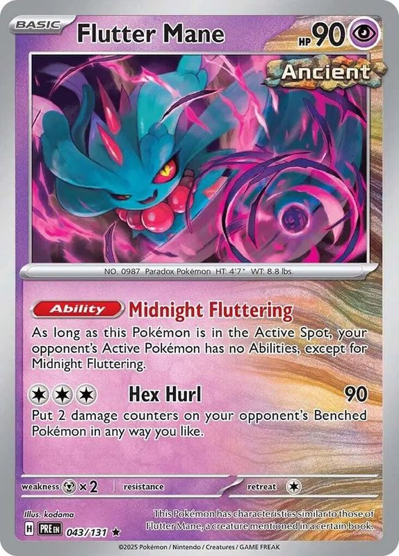 Flutter Mane — Prismatic Evolutions 043/131