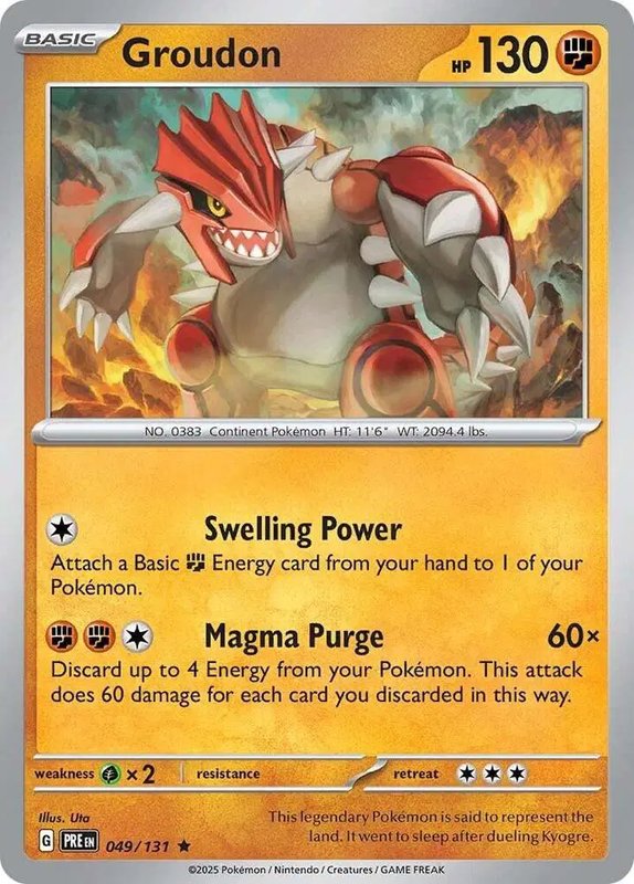 Groudon — Prismatic Evolutions 049/131