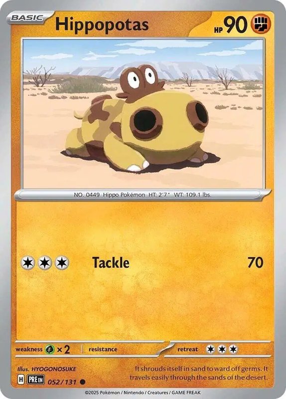 Hippopotas — Prismatic Evolutions 052/131