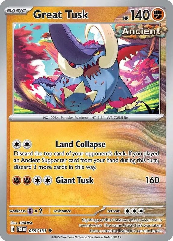 Great Tusk — Prismatic Evolutions 055/131