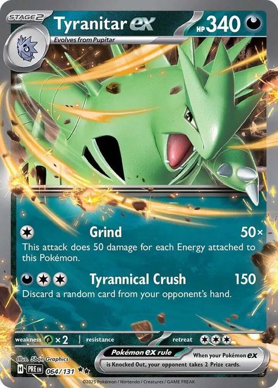 Tyranitar ex — Prismatic Evolutions 064/131