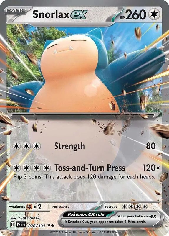 Snorlax ex — Prismatic Evolutions 076/131