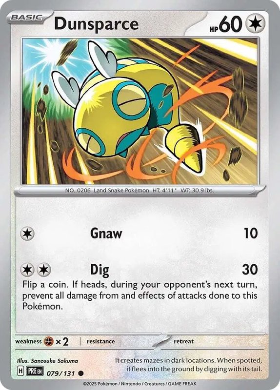 Dunsparce — Prismatic Evolutions 079/131