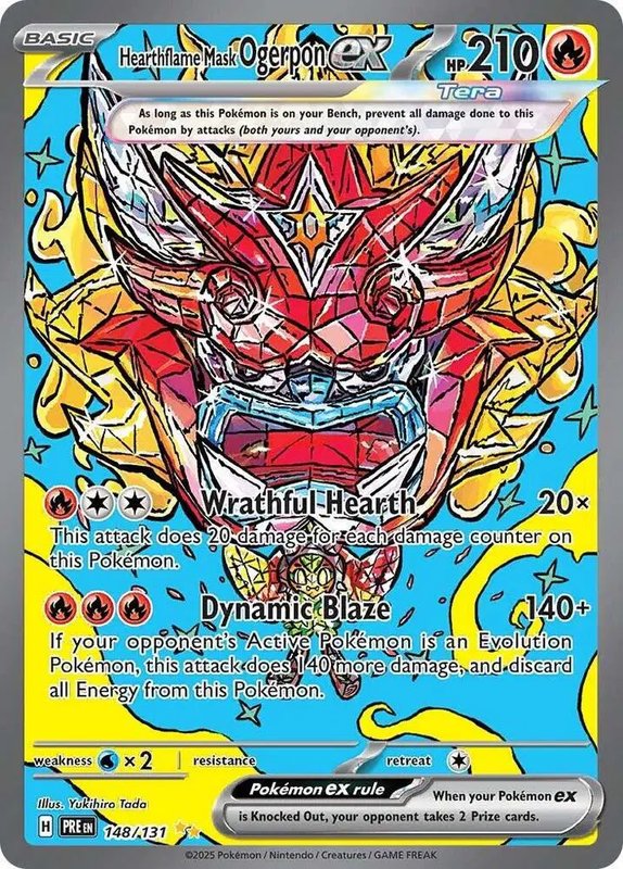 Hearthflame Mask Ogerpon ex — Prismatic Evolutions 148/131