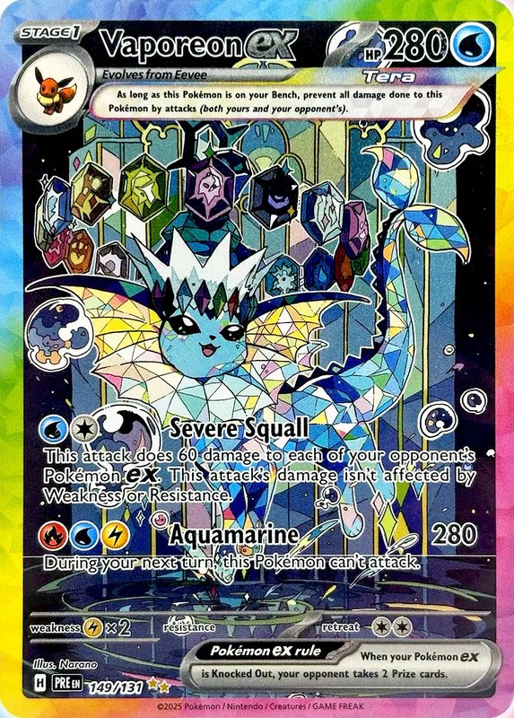 Vaporeon ex — Prismatic Evolutions 149/131