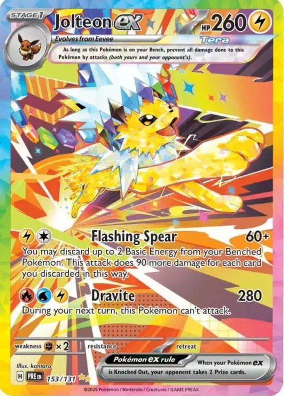 Jolteon ex — Prismatic Evolutions 153/131