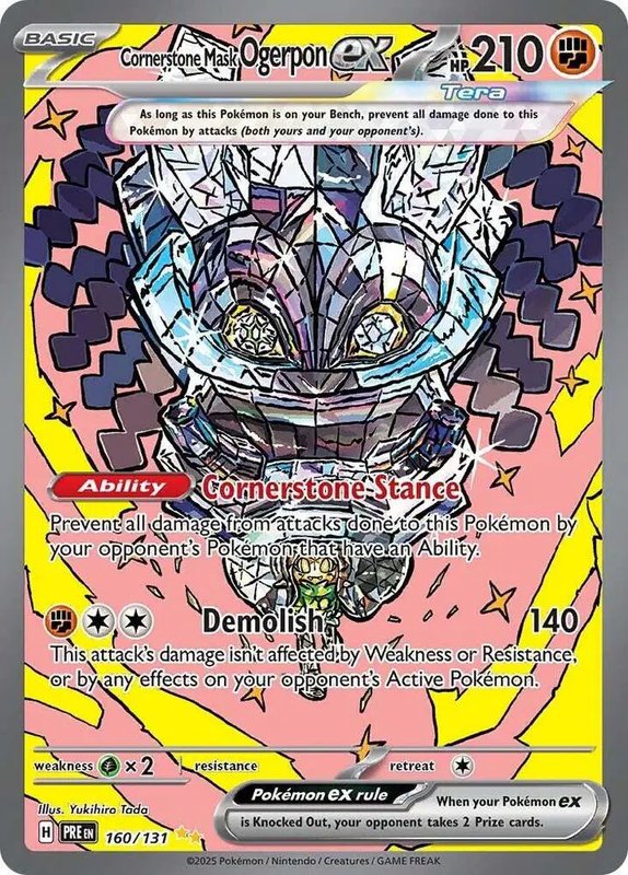 Cornerstone Mask Ogerpon ex — Prismatic Evolutions 160/131