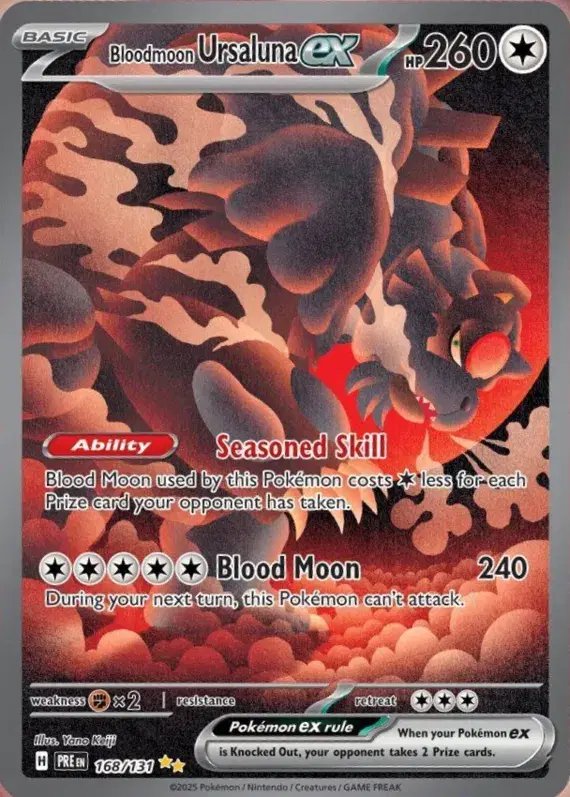 Bloodmoon Ursaluna ex — Prismatic Evolutions 168/131