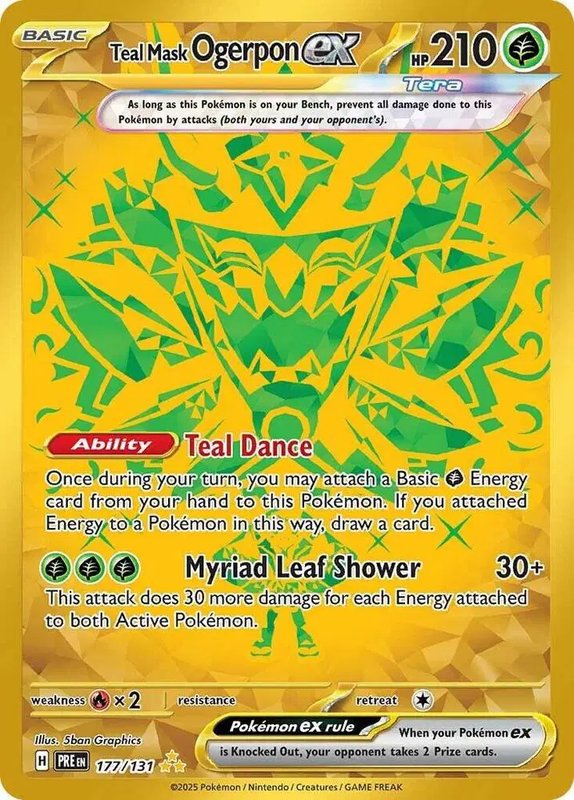 Teal Mask Ogerpon ex — Prismatic Evolutions 177/131