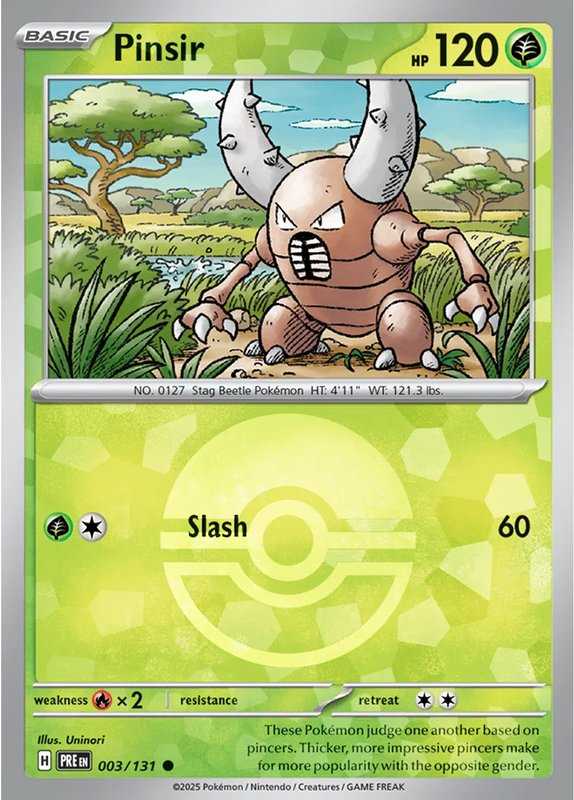 Pinsir (Poke Ball Pattern) — Prismatic Evolutions 003/131