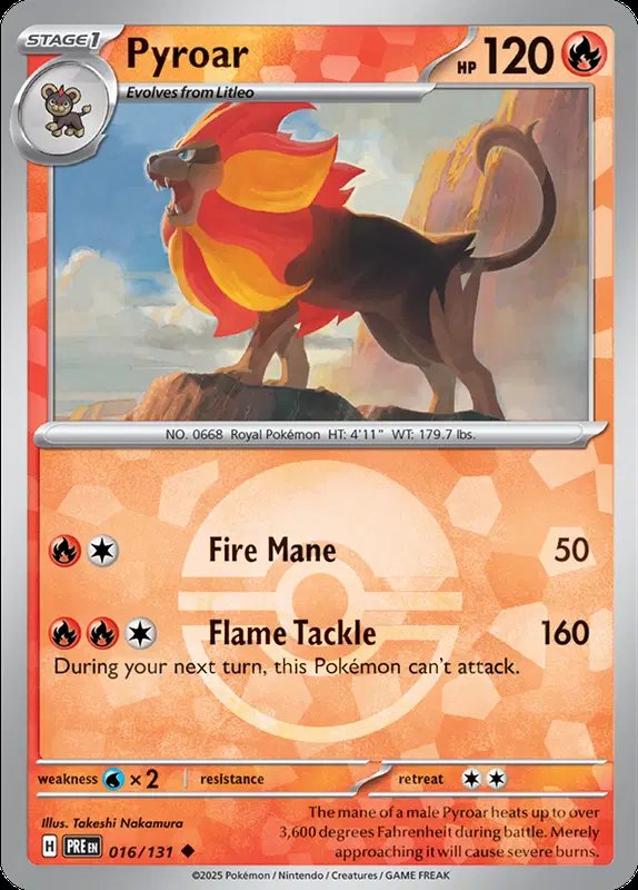 Pyroar (Poke Ball Pattern) — Prismatic Evolutions 016/131