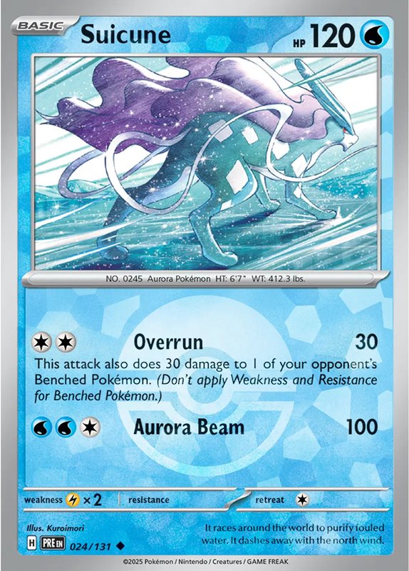 Suicune (Poke Ball Pattern) — Prismatic Evolutions 024/131
