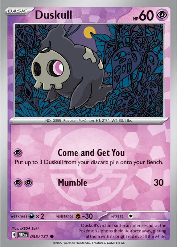 Duskull (Poke Ball Pattern) — Prismatic Evolutions 035/131