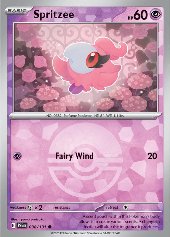Spritzee (Poke Ball Pattern) — Prismatic Evolutions 038/131