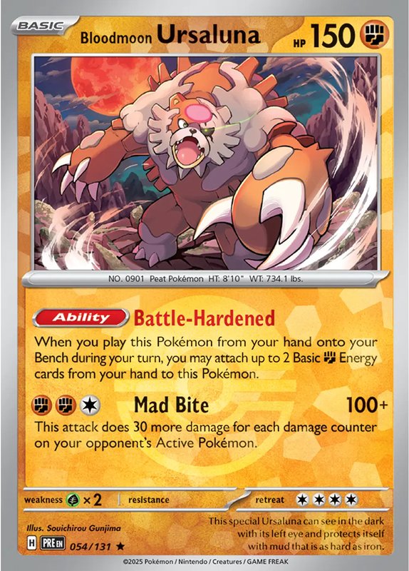 Bloodmoon Ursaluna (Poke Ball Pattern) — Prismatic Evolutions 054/131