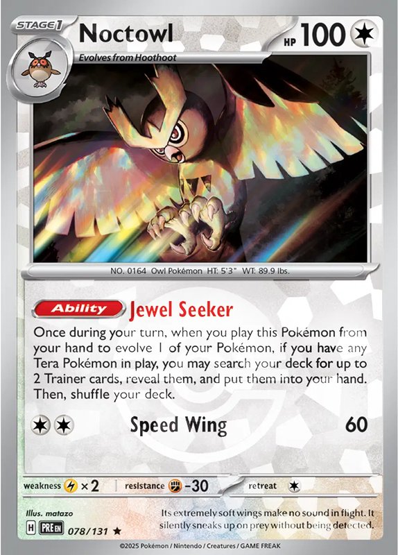 Noctowl (Poke Ball Pattern) — Prismatic Evolutions 078/131