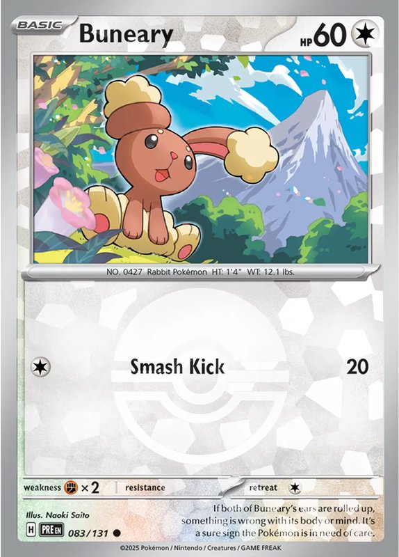 Buneary (Poke Ball Pattern) — Prismatic Evolutions 083/131