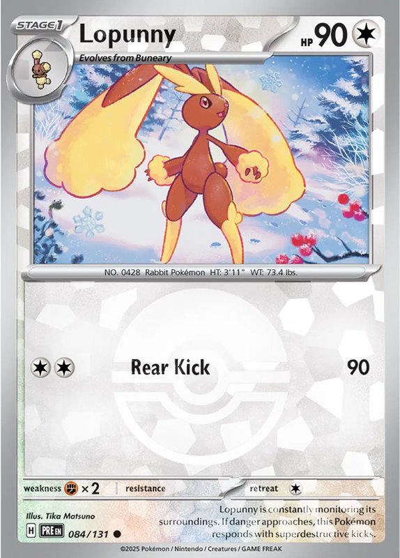 Lopunny (Poke Ball Pattern) — Prismatic Evolutions 084/131