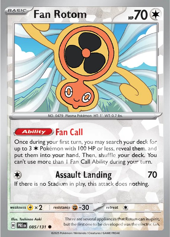 Fan Rotom (Poke Ball Pattern) — Prismatic Evolutions 085/131