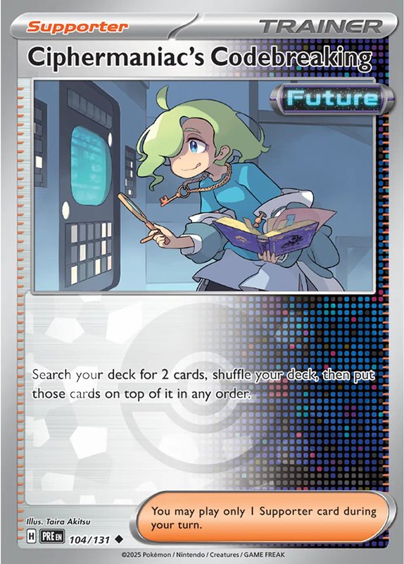 Ciphermaniac's Codebreaking (Poke Ball Pattern) — Prismatic Evolutions 104/131