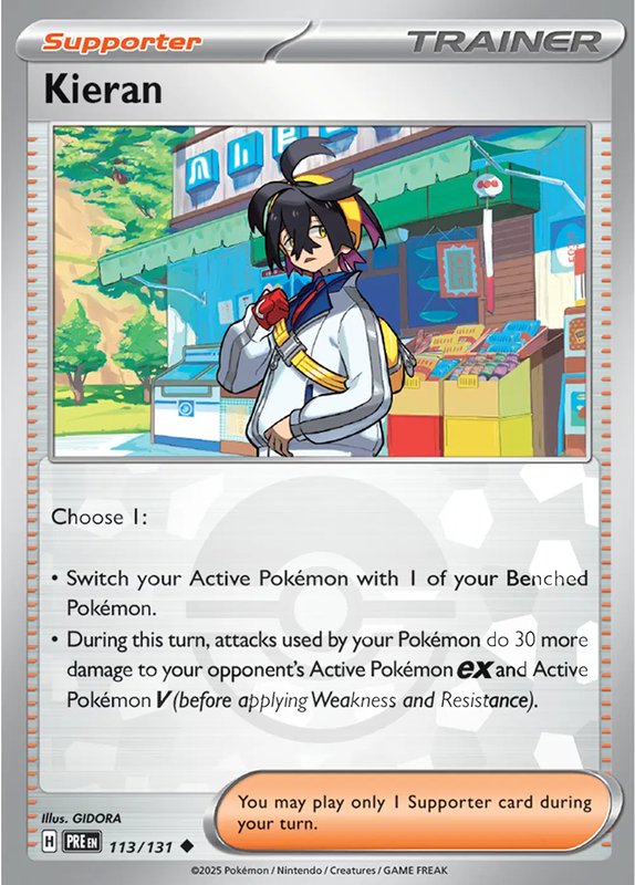 Kieran (Poke Ball Pattern) — Prismatic Evolutions 113/131