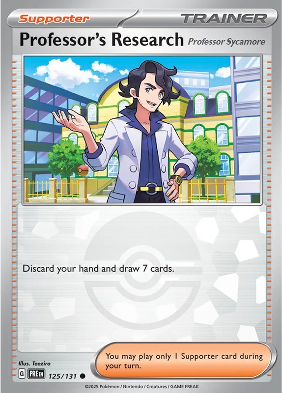 Professor's Research [Professor Sycamore] (Poke Ball Pattern) — Prismatic Evolutions 125/131